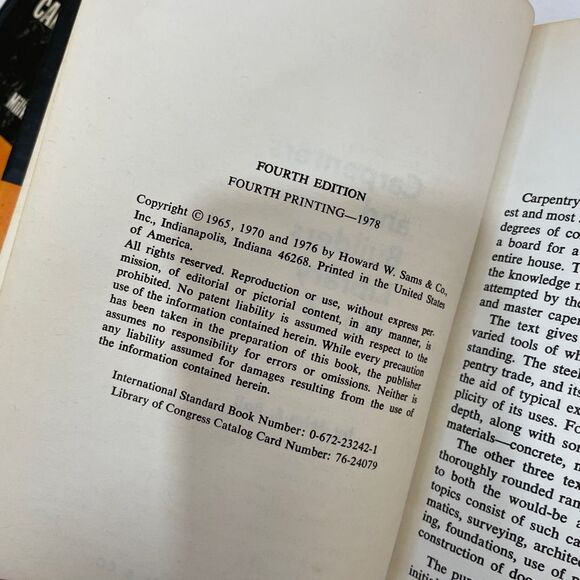 VINTAGE AUDEL’S CARPENTERS AND BUILDERS LIBRARY
VOLUMES 2, 3 and 4 - Picture 6 of 9